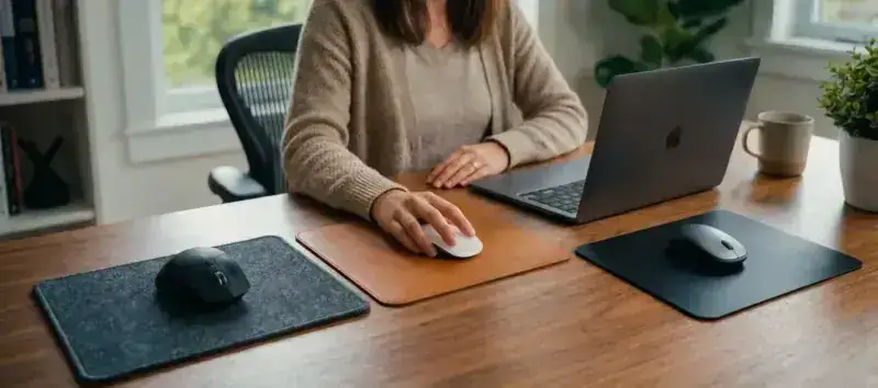 Mouse pad for remote work: cloth, PU leather or hard - which to choose?