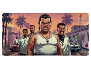 Tapis de souris gangsters GTA style palmiers et ambiance urbaine Los Santos