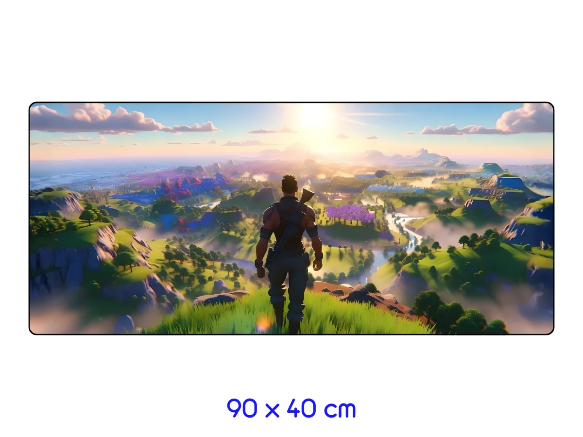 tapis de souris tapis-de-souris-gaming-fortnite-paysage-epique-90x40cm