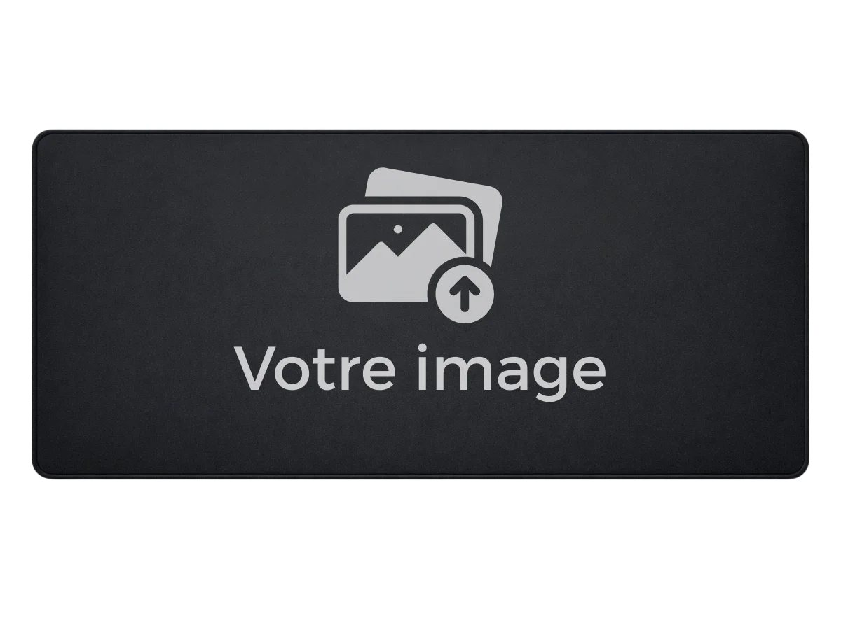 Visualisation d'un emplacement pour télécharger une image afin de créer un tapis de souris personnalisé