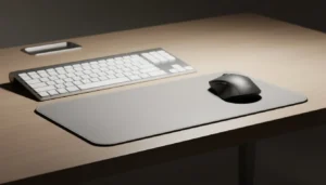 Un tapis de souris sur un bureau tuto comment retirer les taches